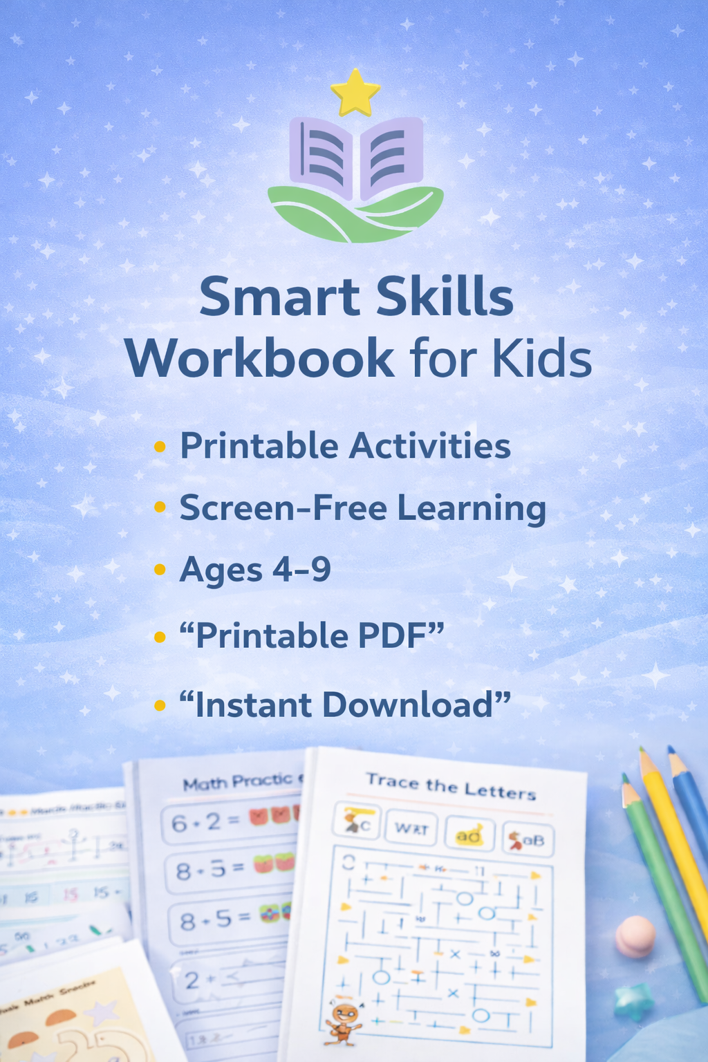 Smart Skills Workbook (Ages 4–9)